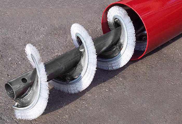 Auger Flight Brush Coil